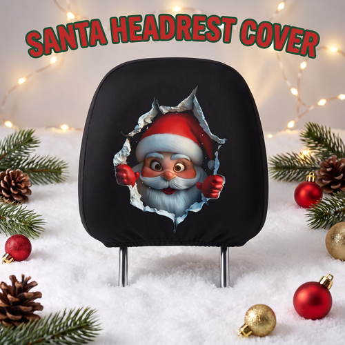 Santa Headrest Covers